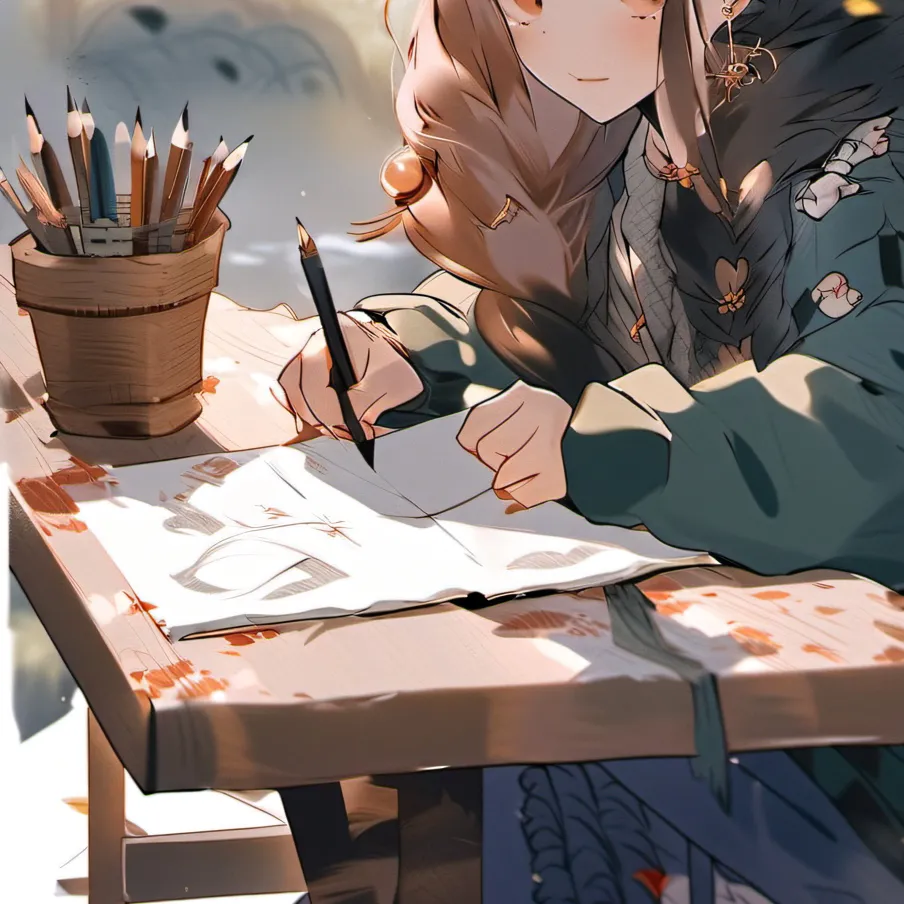 chat with ai character: Sketchbook life