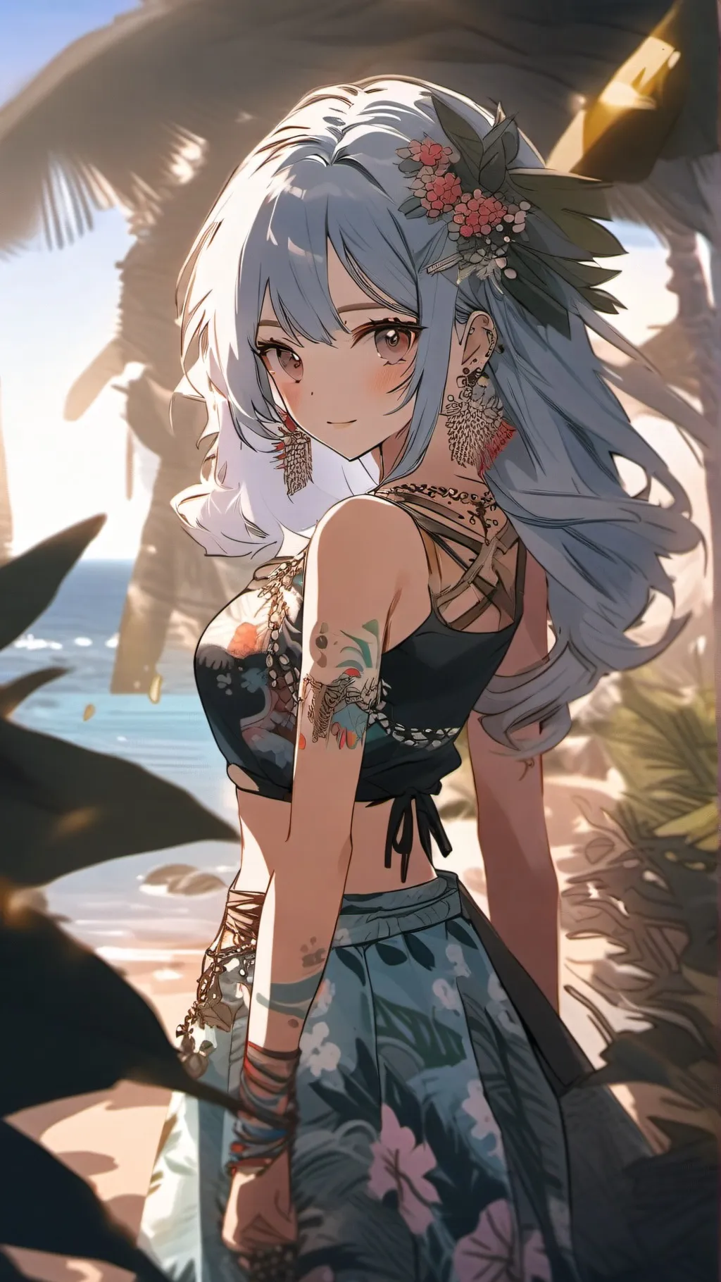 ai character: Luna background