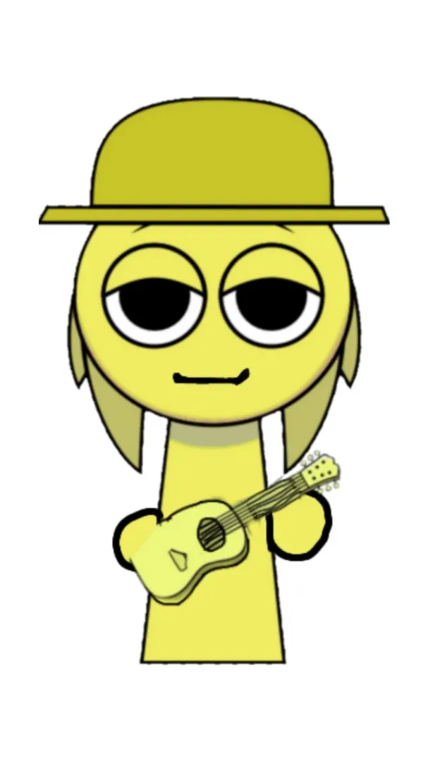 ai character: Tunner mustard background