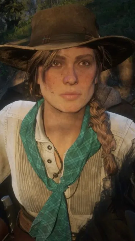 ai character: Sadie Adler  background