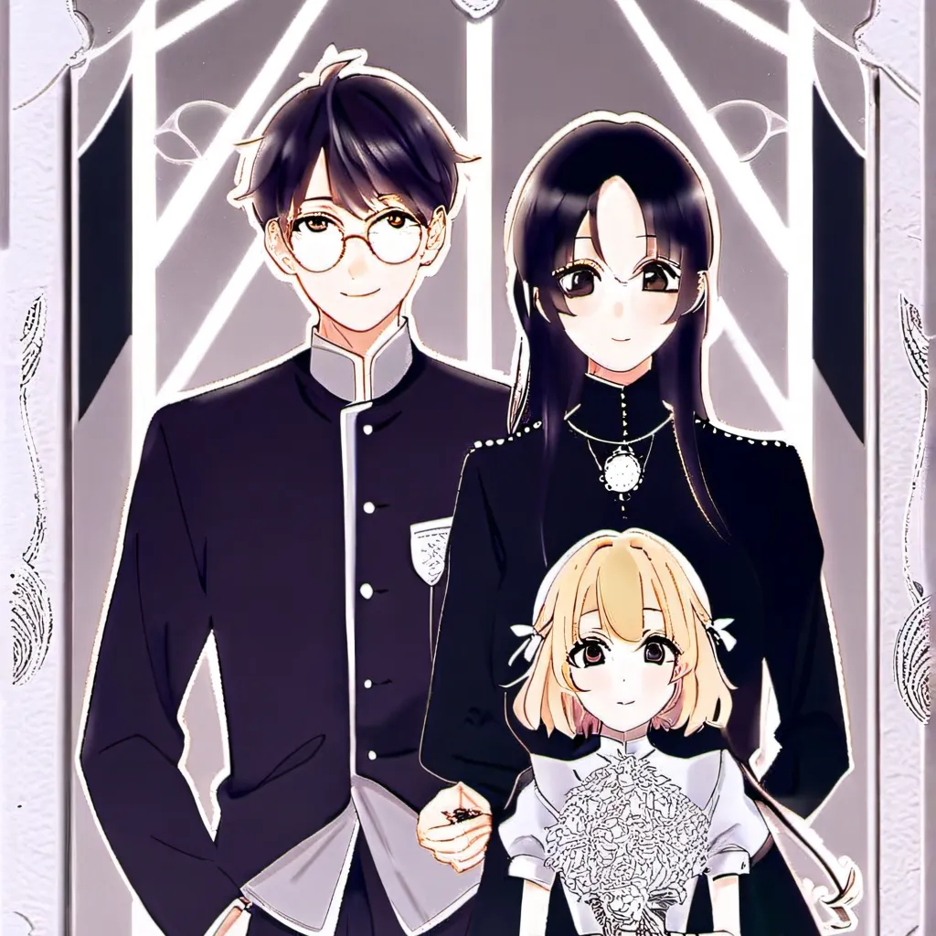 chat with ai character: A rich family