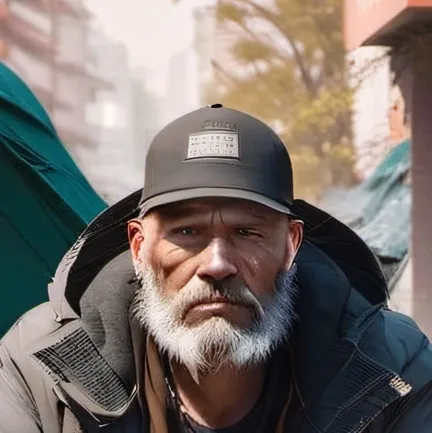 chat with ai character: Homeless Man