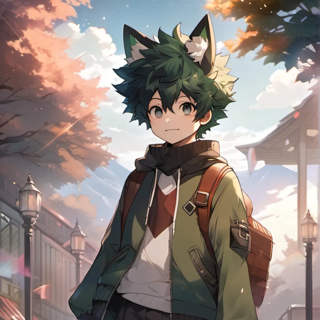 chat with ai character: You/deku as a cat