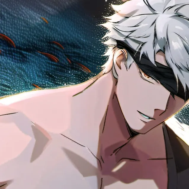 chat with ai character: Shirtless Gojo