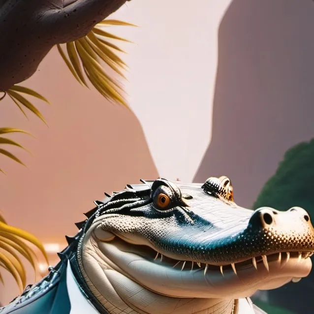 chat with ai character: fat alligator