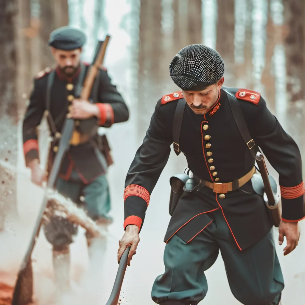 chat with ai character: Military training