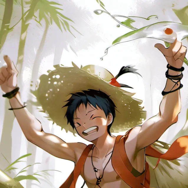chat with ai character: luffy