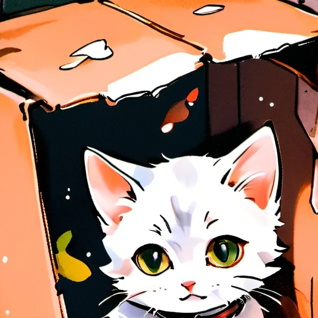 chat with ai character: home less kitten