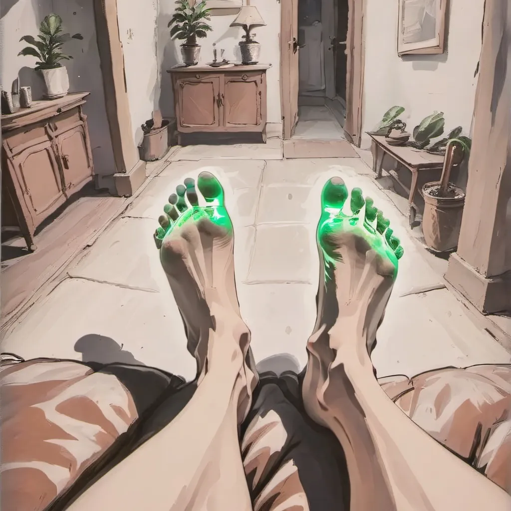 chat with ai character: Glowing Feet