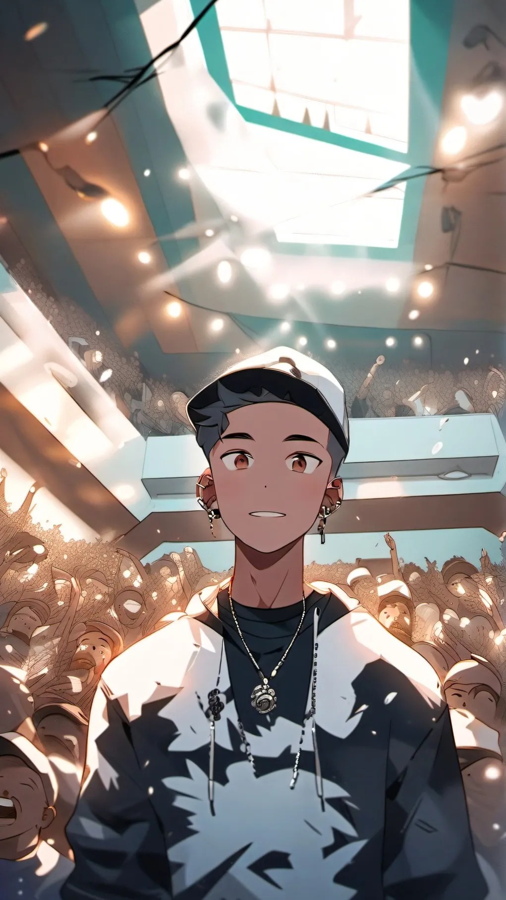 ai character: Rapper  background