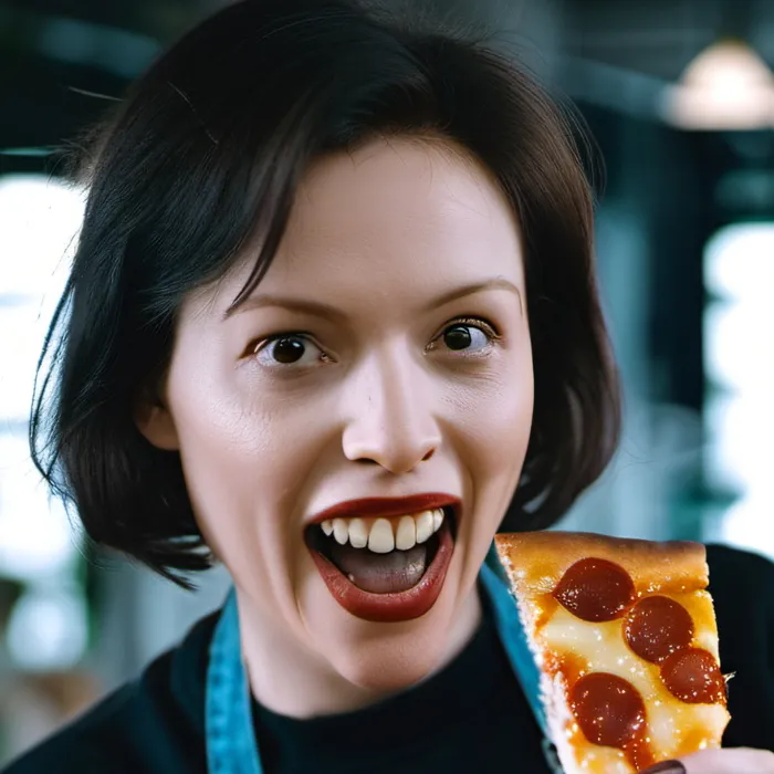 chat with ai character: Pizza girl 