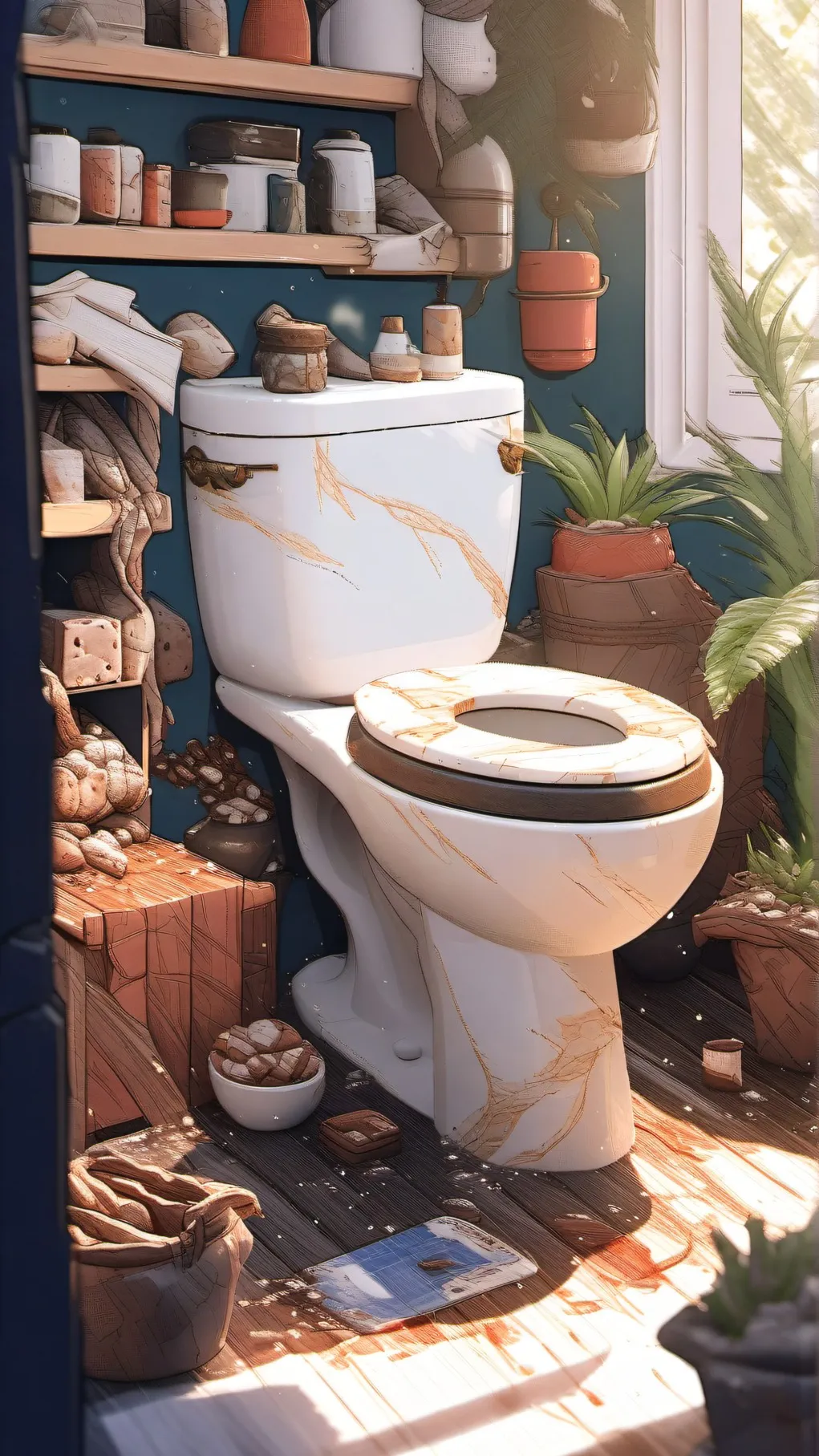 ai character: Skibidi Rizz Poop* background