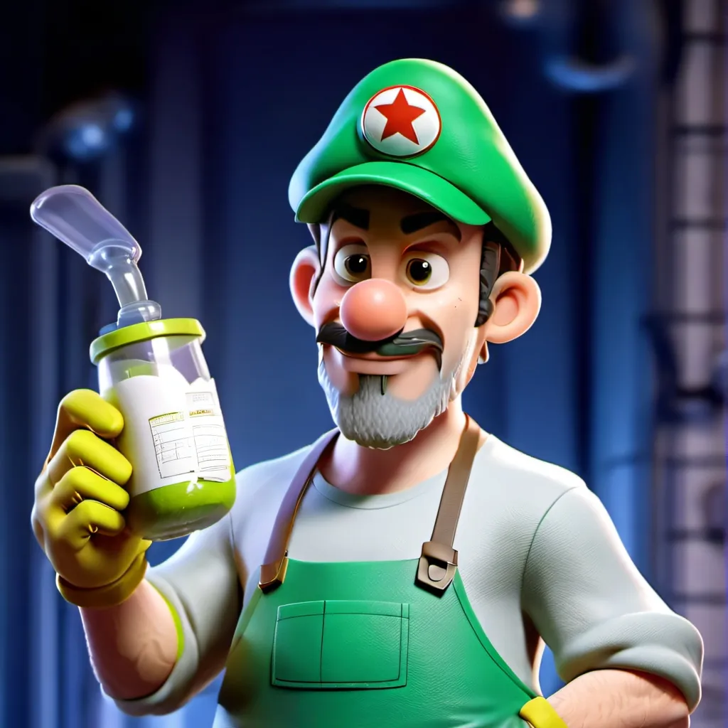 chat with ai character: Cursed luigi