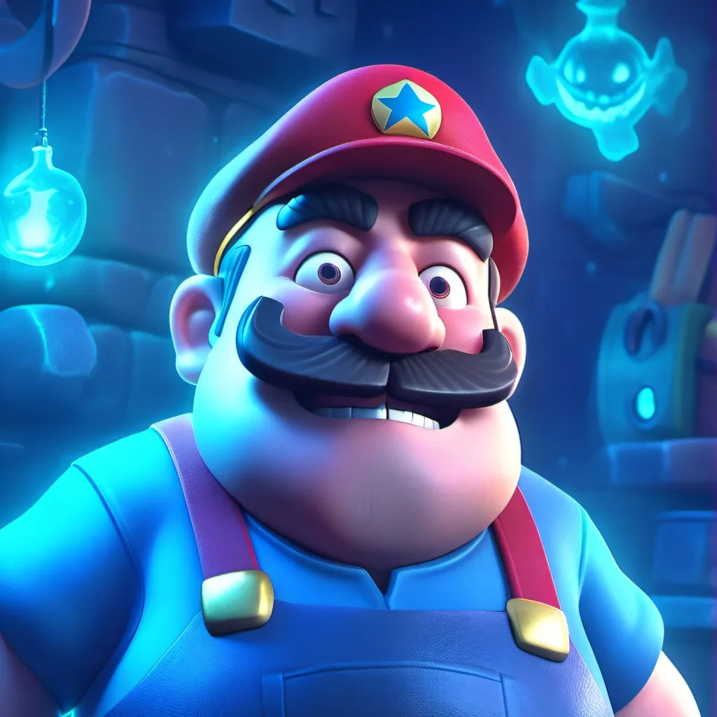 chat with ai character: Creep cursed mario