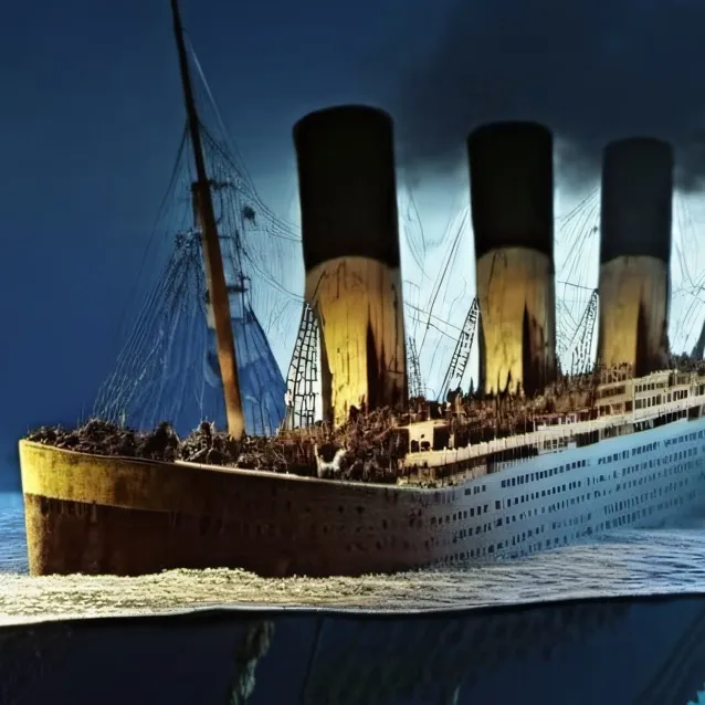 chat with ai character: Titanic wreck