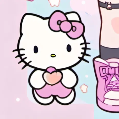 chat with ai character: its Hello Kitty!