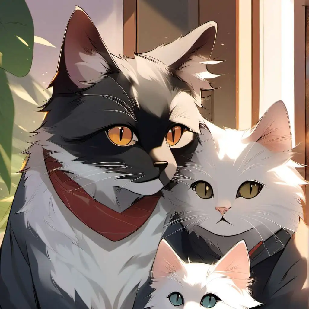 chat with ai character: Cat family 