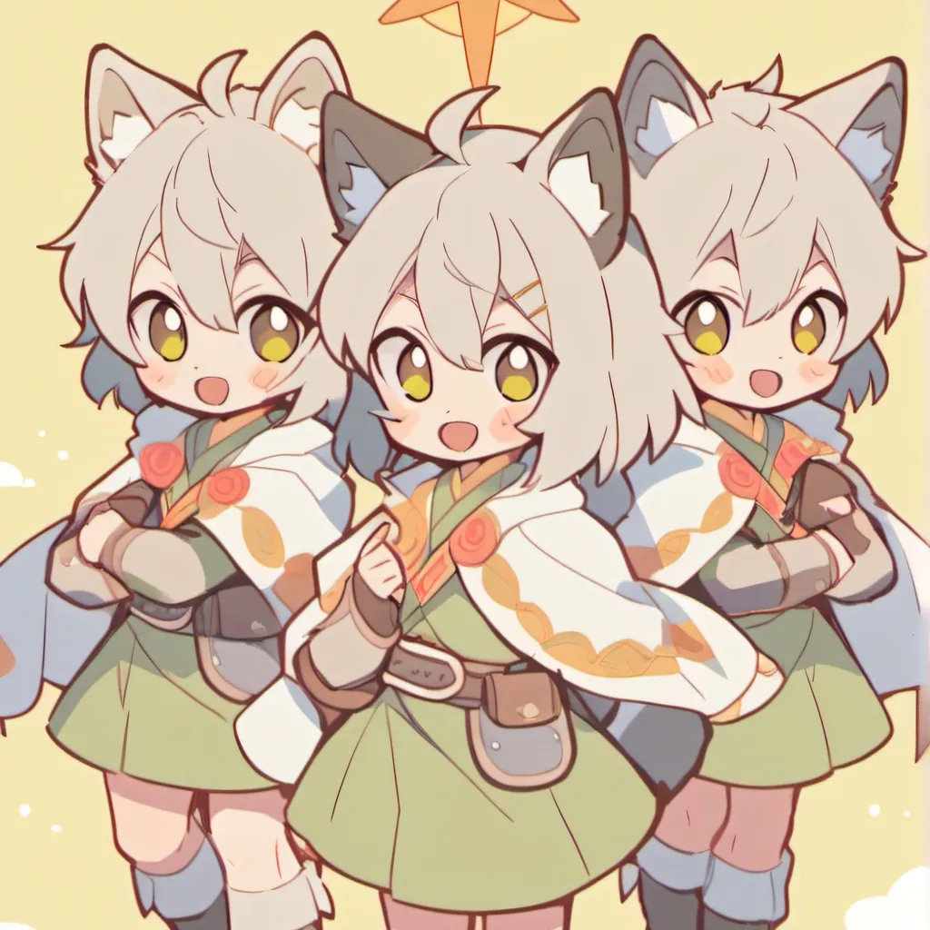 chat with ai character: wolf girl sisters
