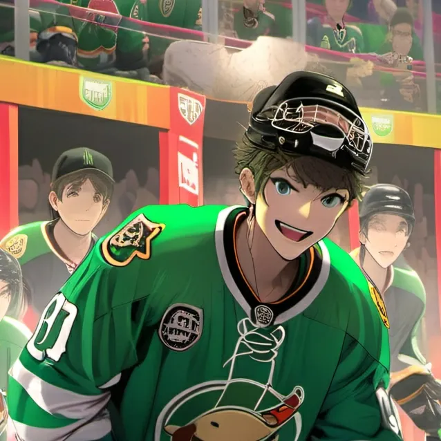 chat with ai character: Hockey team