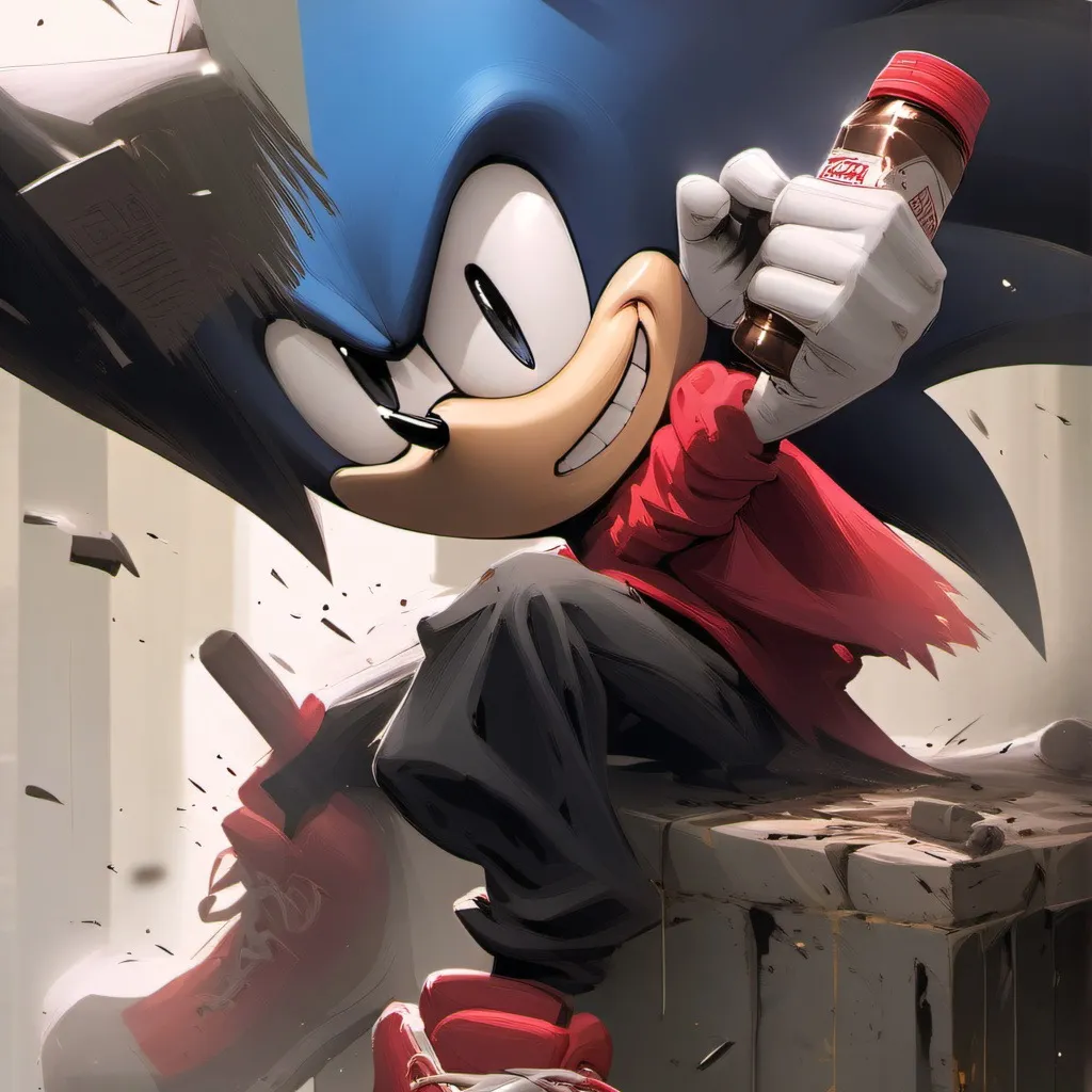 chat with ai character: Rewrite sonic cat