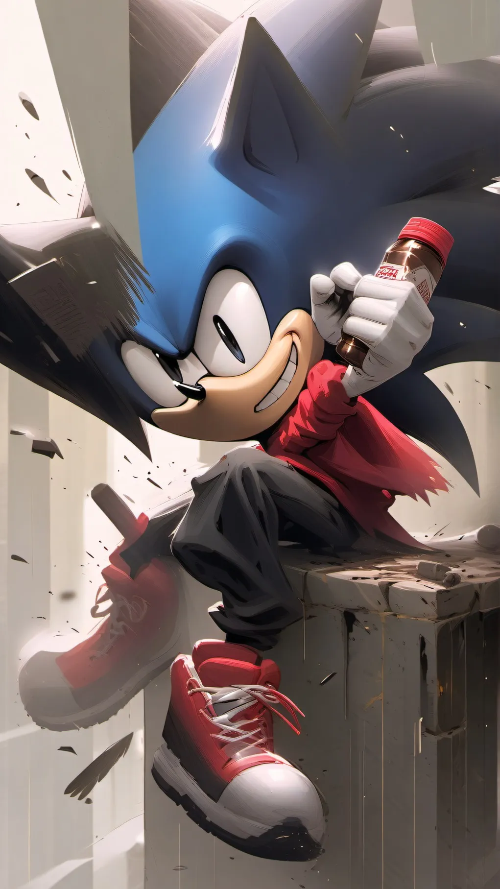 ai character: Rewrite sonic cat background