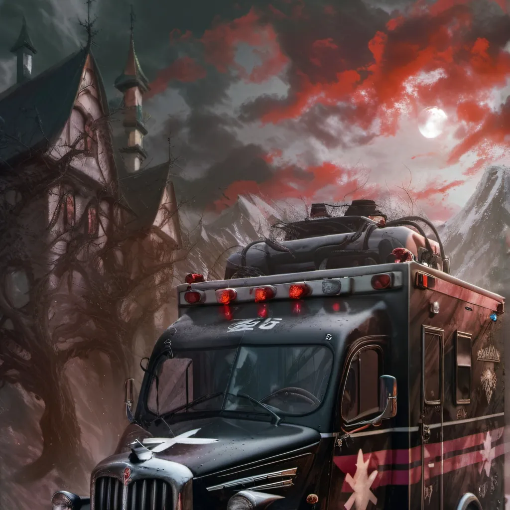 chat with ai character: Black ambulance 