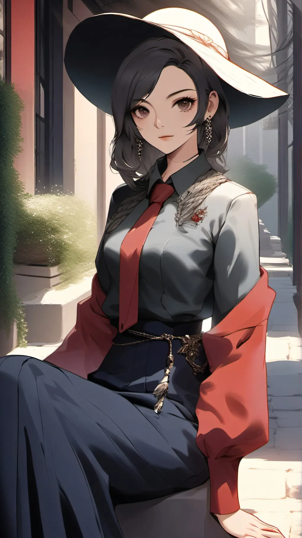 ai character: Winter background