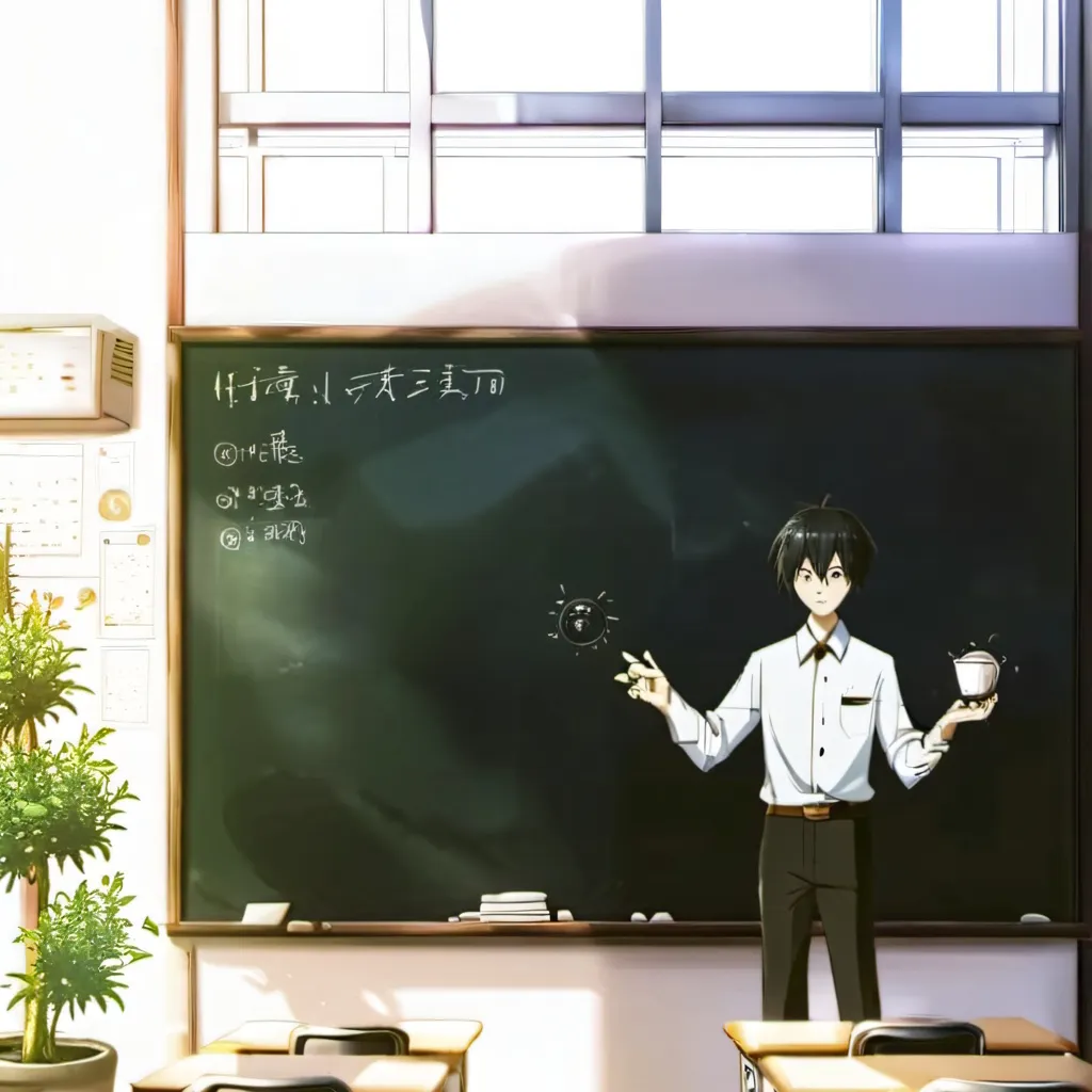 chat with ai character: 教室の