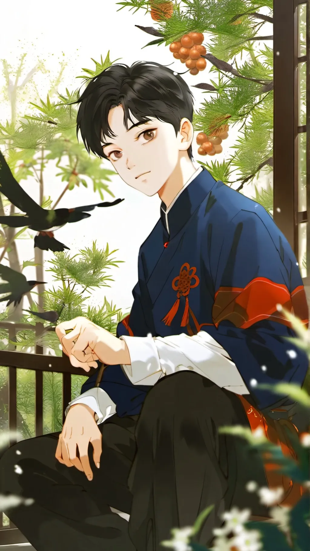 ai character: Seok (석) background