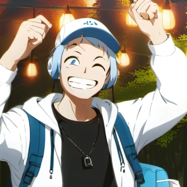 chat with ai character: Blue Gamer boy