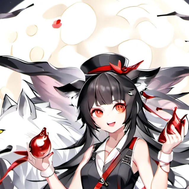 chat with ai character: the wolf girl