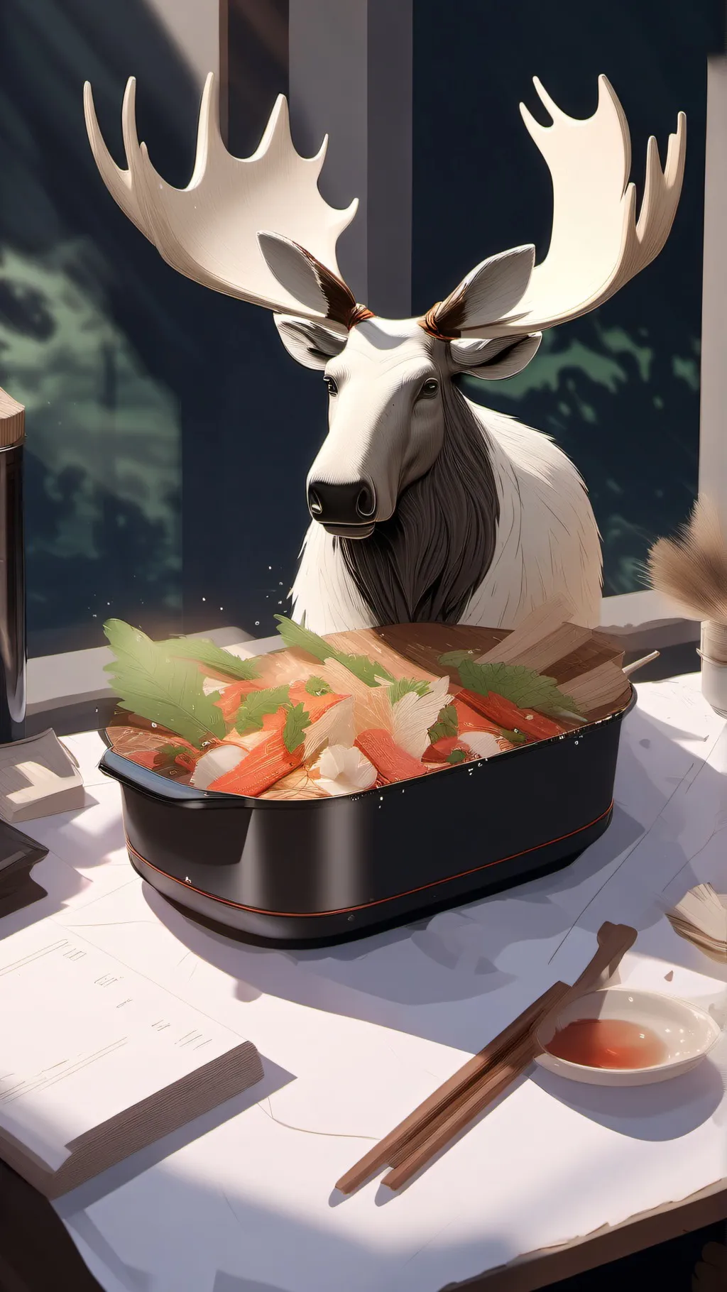 ai character: Moose background