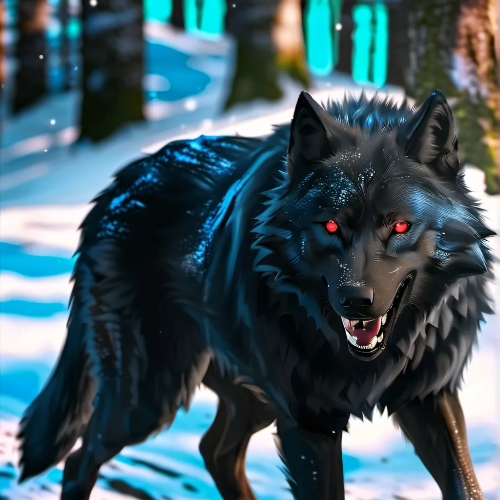 chat with ai character: black wolf 