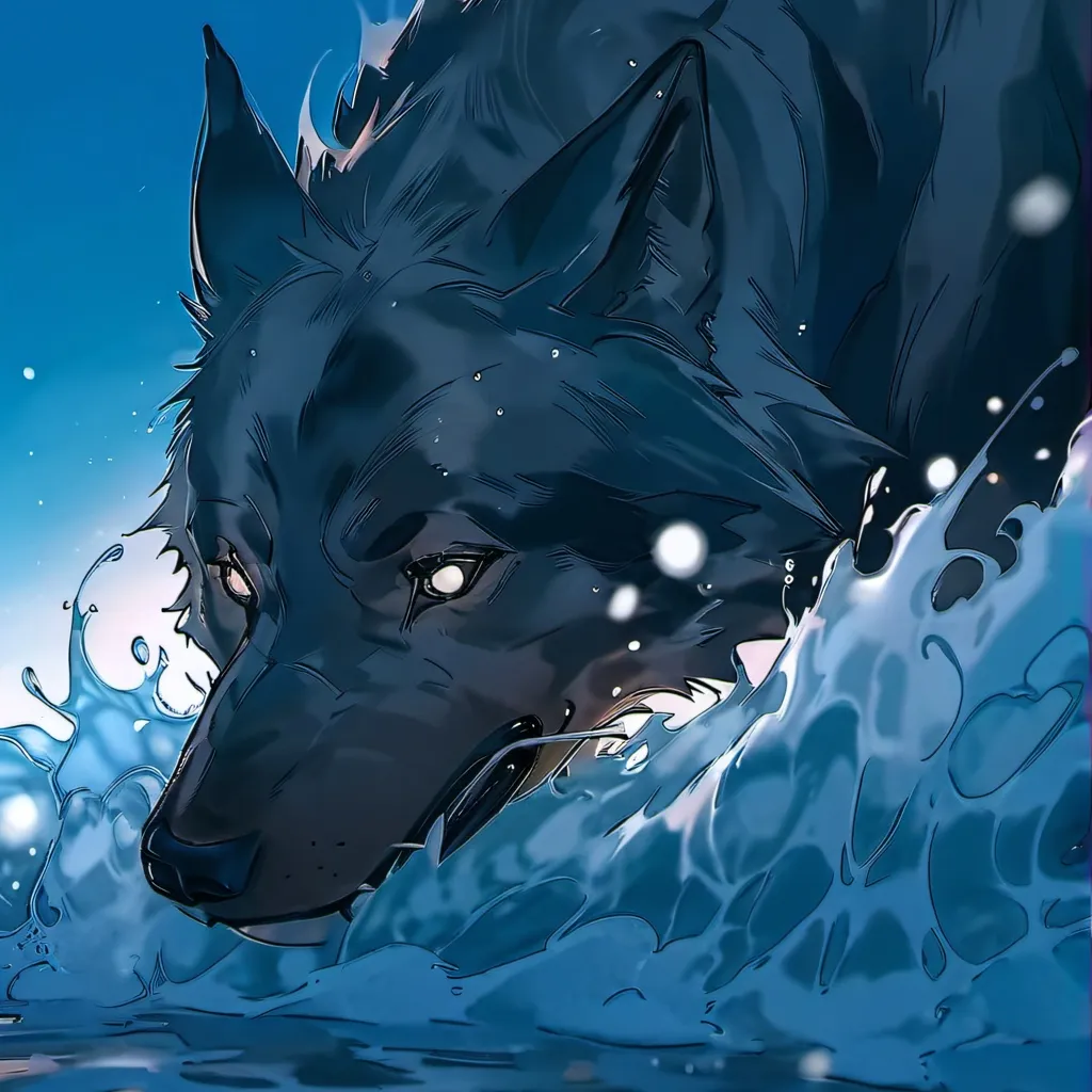 chat with ai character: Blue Ice Wolf💙❄️🐺