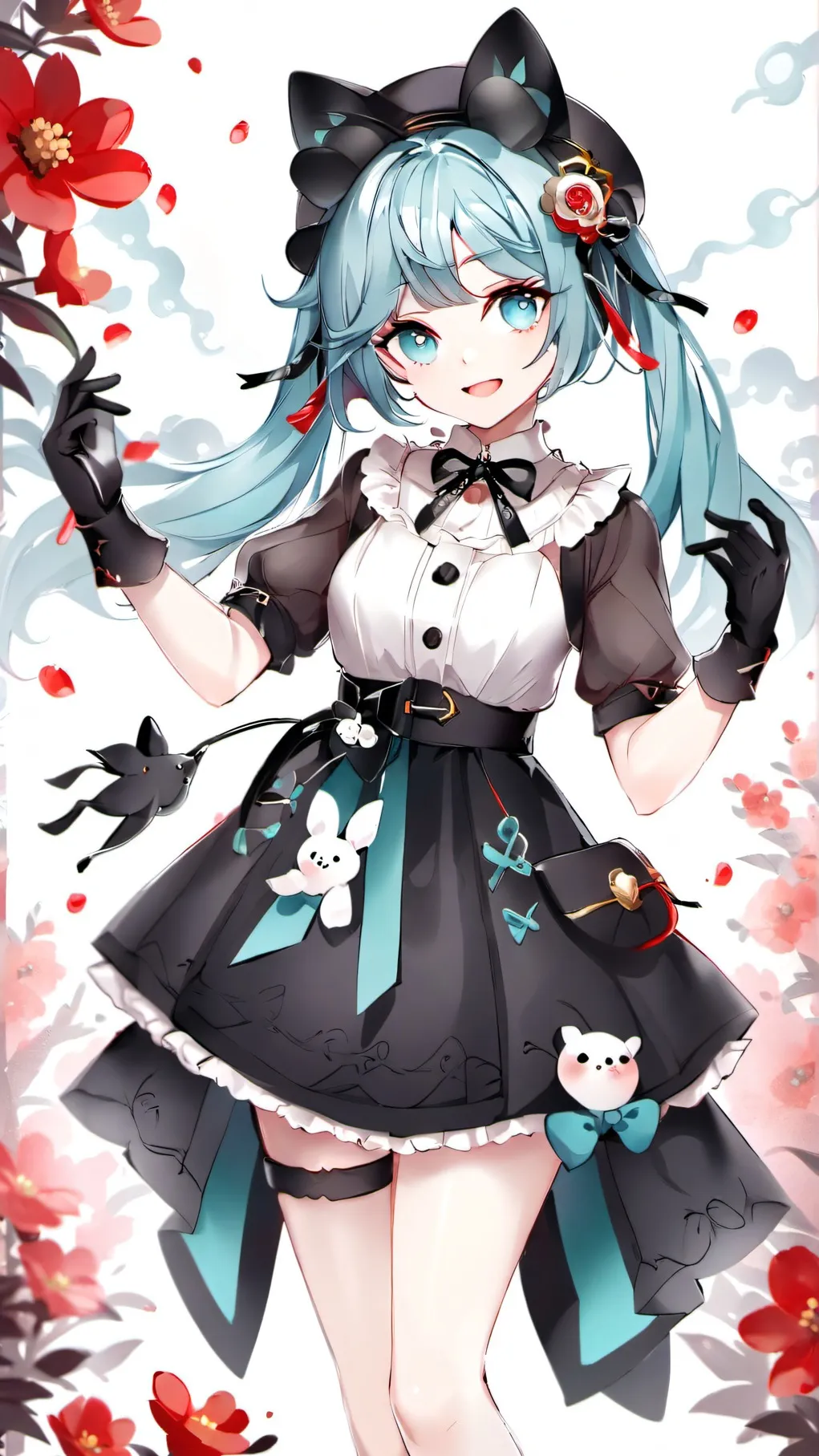 ai character: Miku!;3 x Teto!;3 background