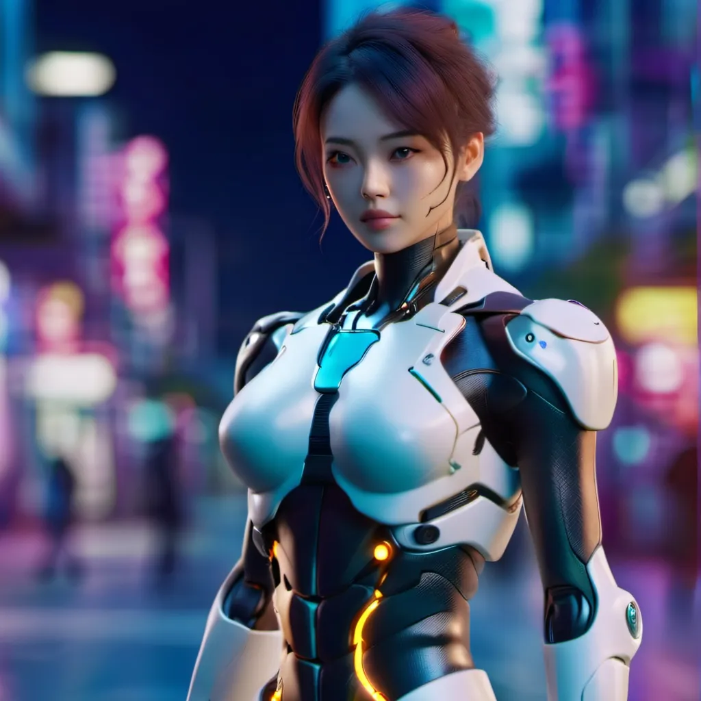 chat with ai character: robot girl