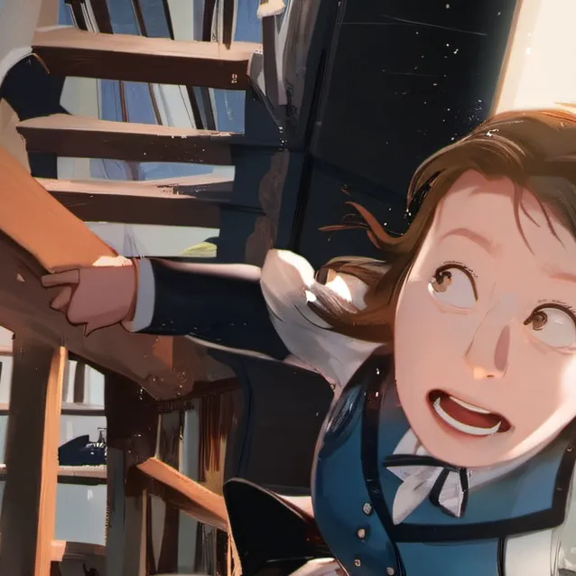 chat with ai character: Stella falling ima