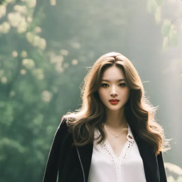 chat with ai character: she says hey