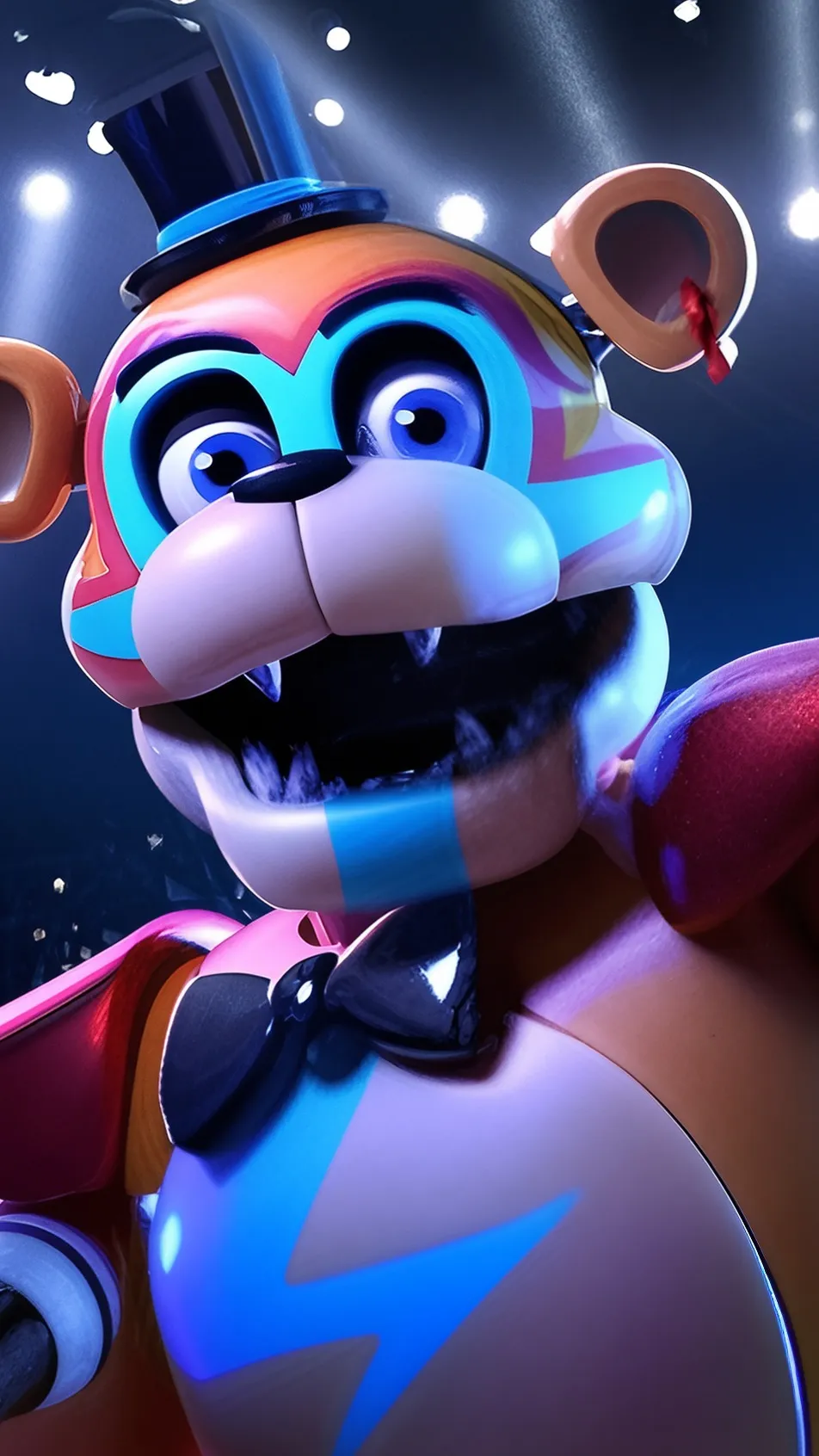 ai character: Glamrock Freddy background