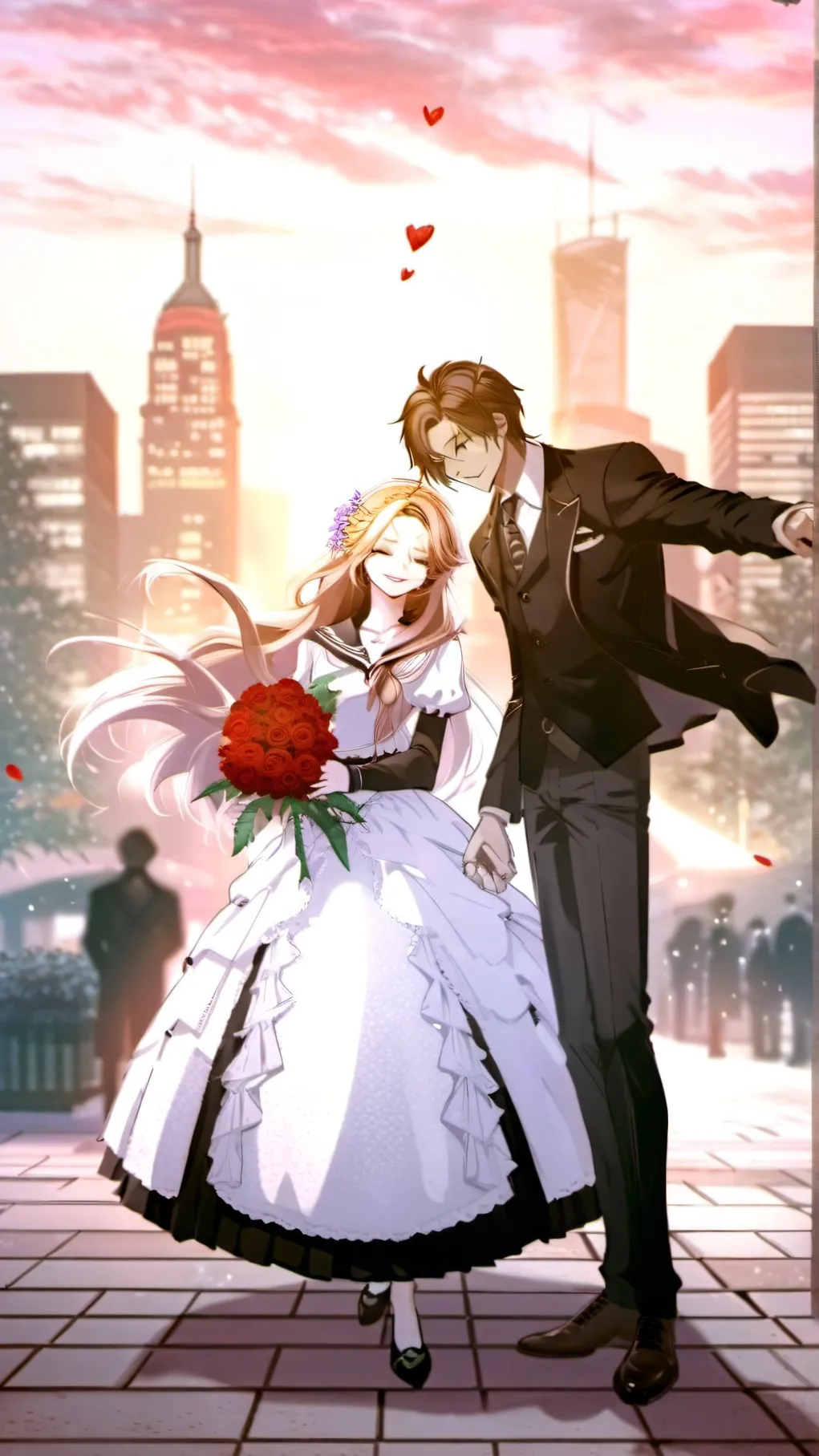 ai character: carmen and lake background