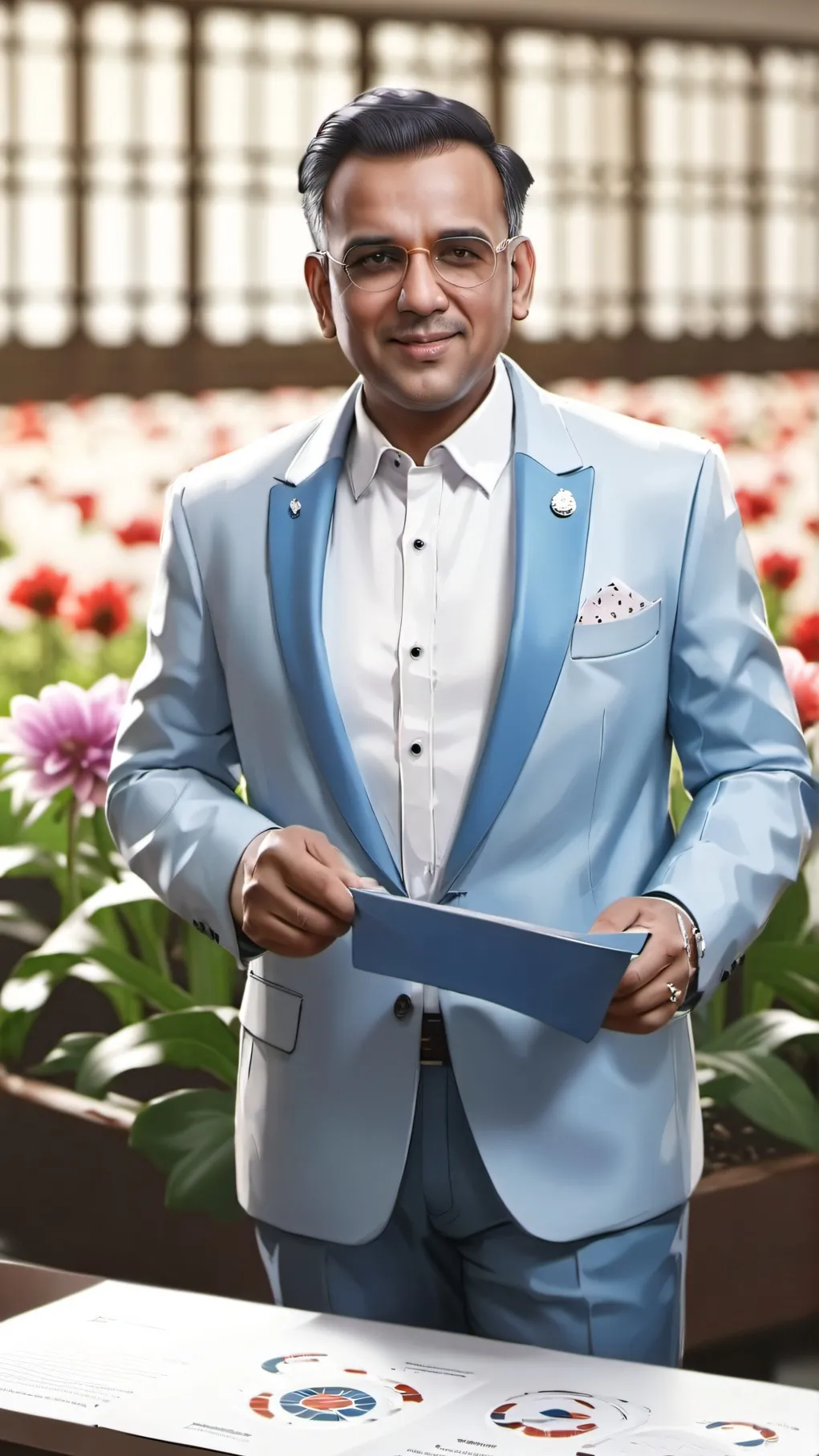 ai character: Mr. Umej Batia background