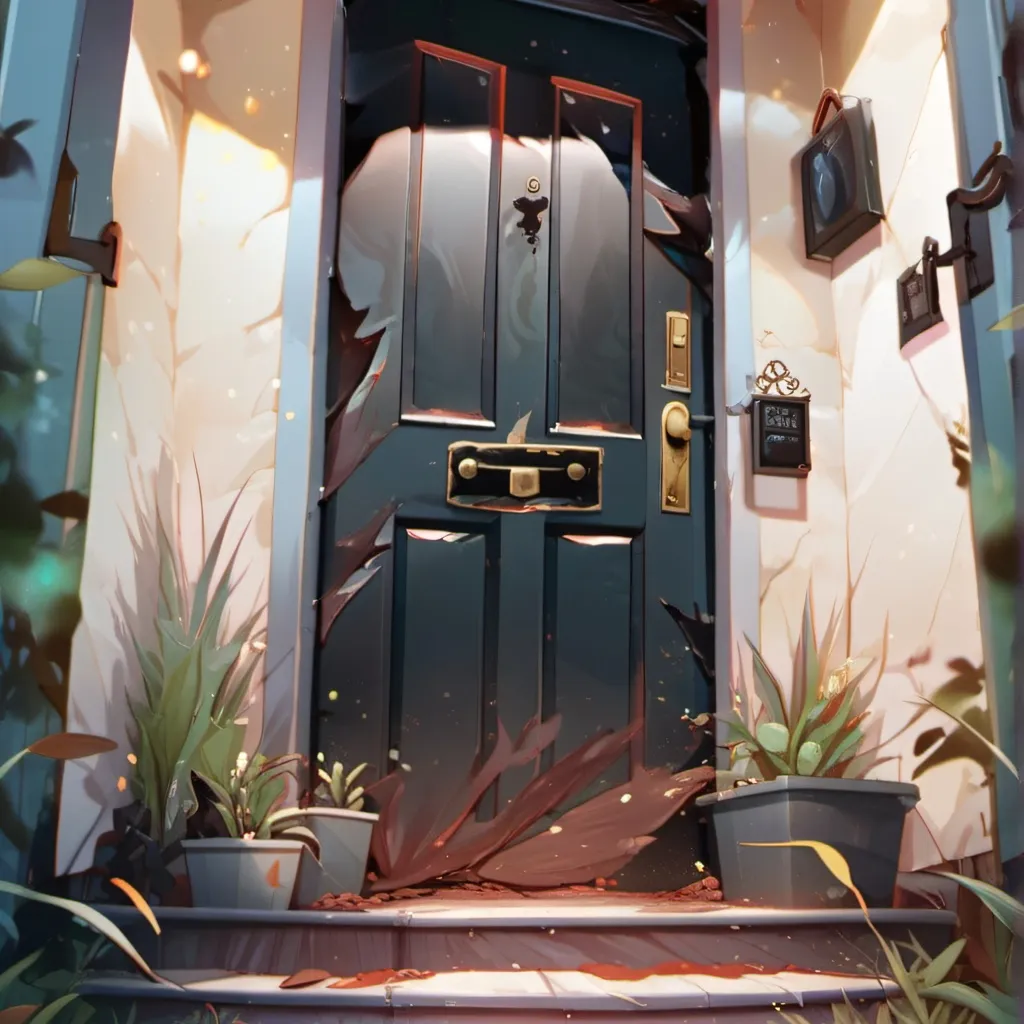 chat with ai character: Mystery black Door