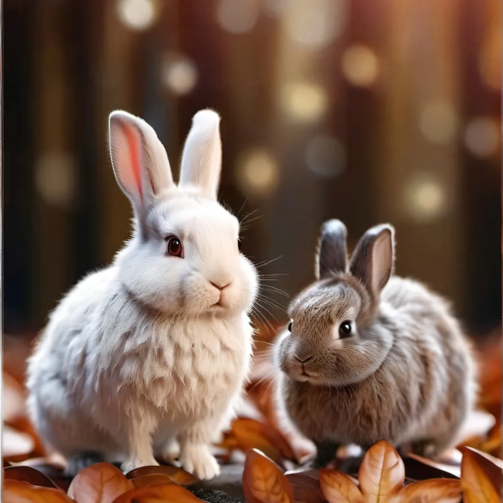 chat with ai character: 2 wildbaby bunnies