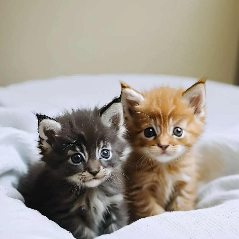 chat with ai character: Baby kitten twins