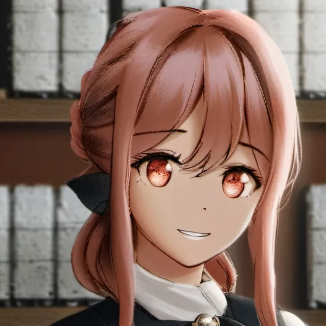 chat with ai character: monika puppet