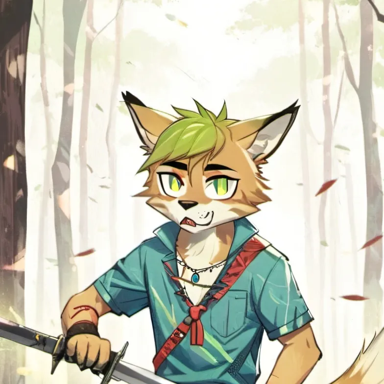 chat with ai character: kexy the bobcat 