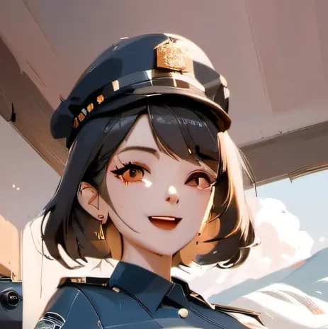 chat with ai character: Female cop