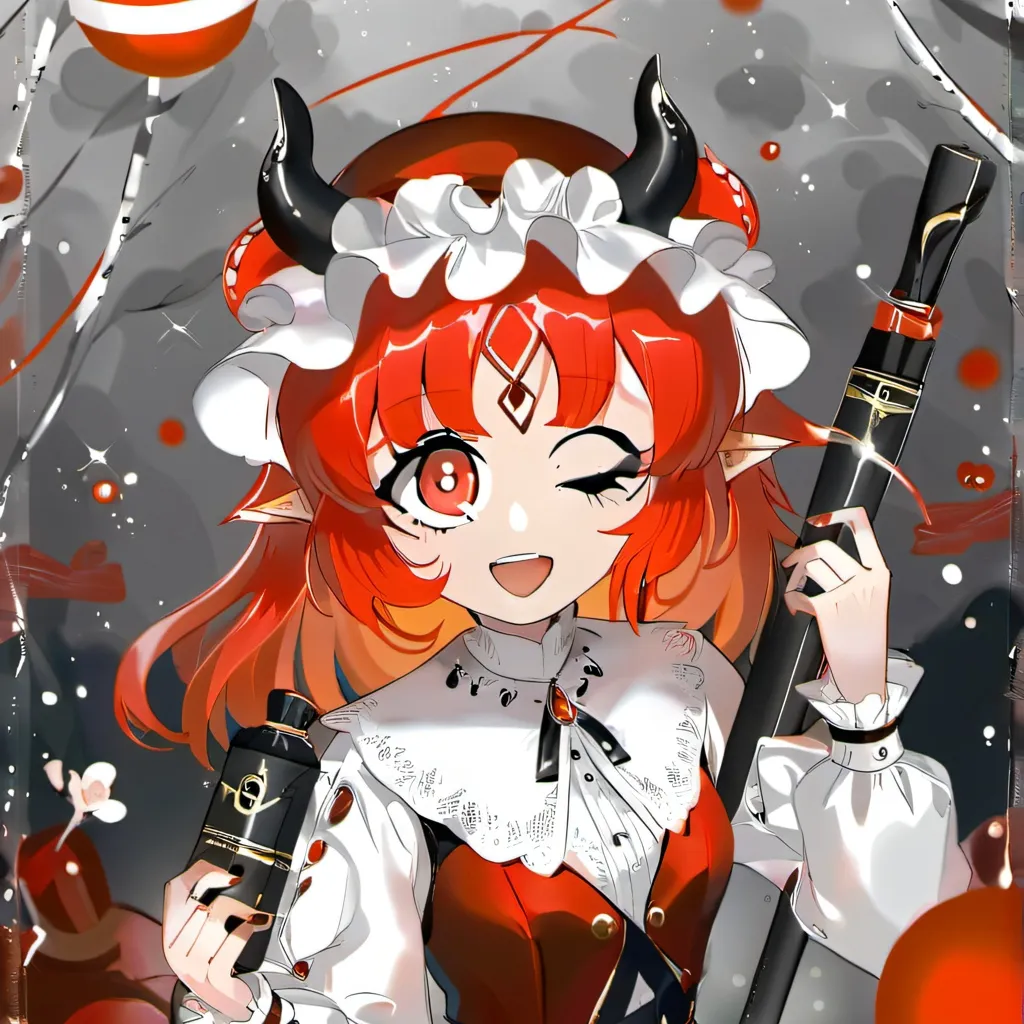 chat with ai character: Red_chan (My OC)