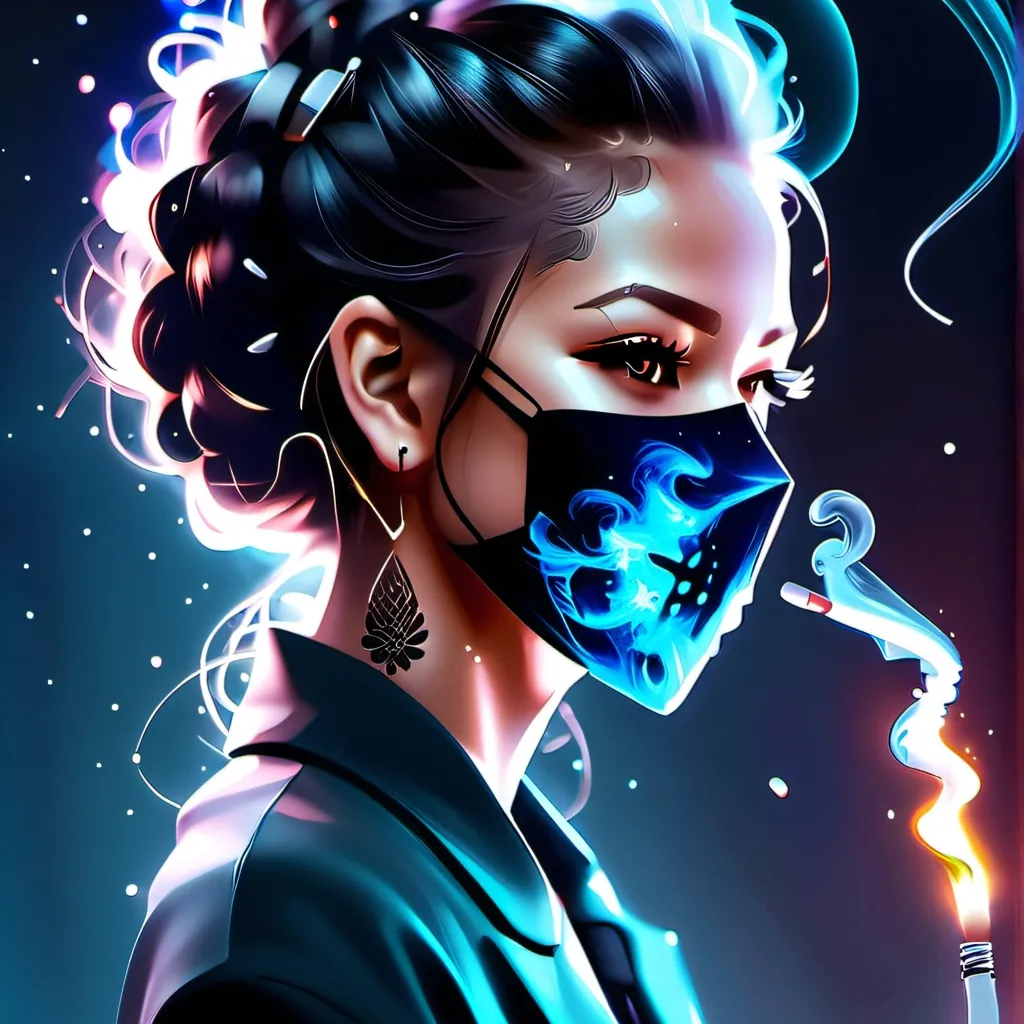 chat with ai character: smoke women 