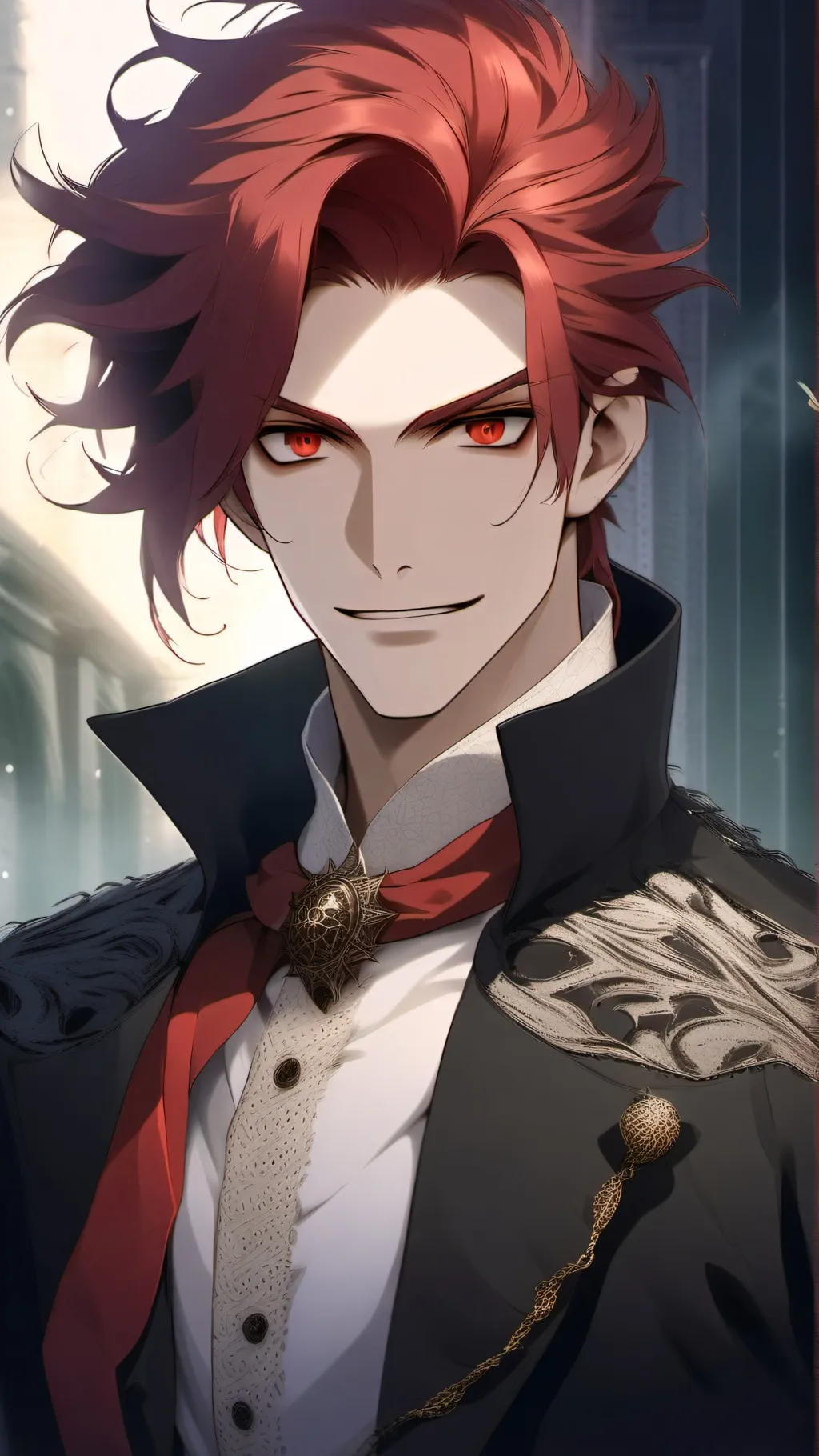 ai character: Crimson background